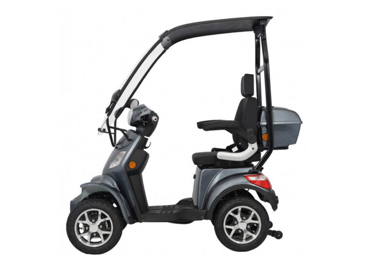Seniorenmobil VITA CARE 4000 25 km_h Lithium-Batterie Dach Elektromobil Seite_grau