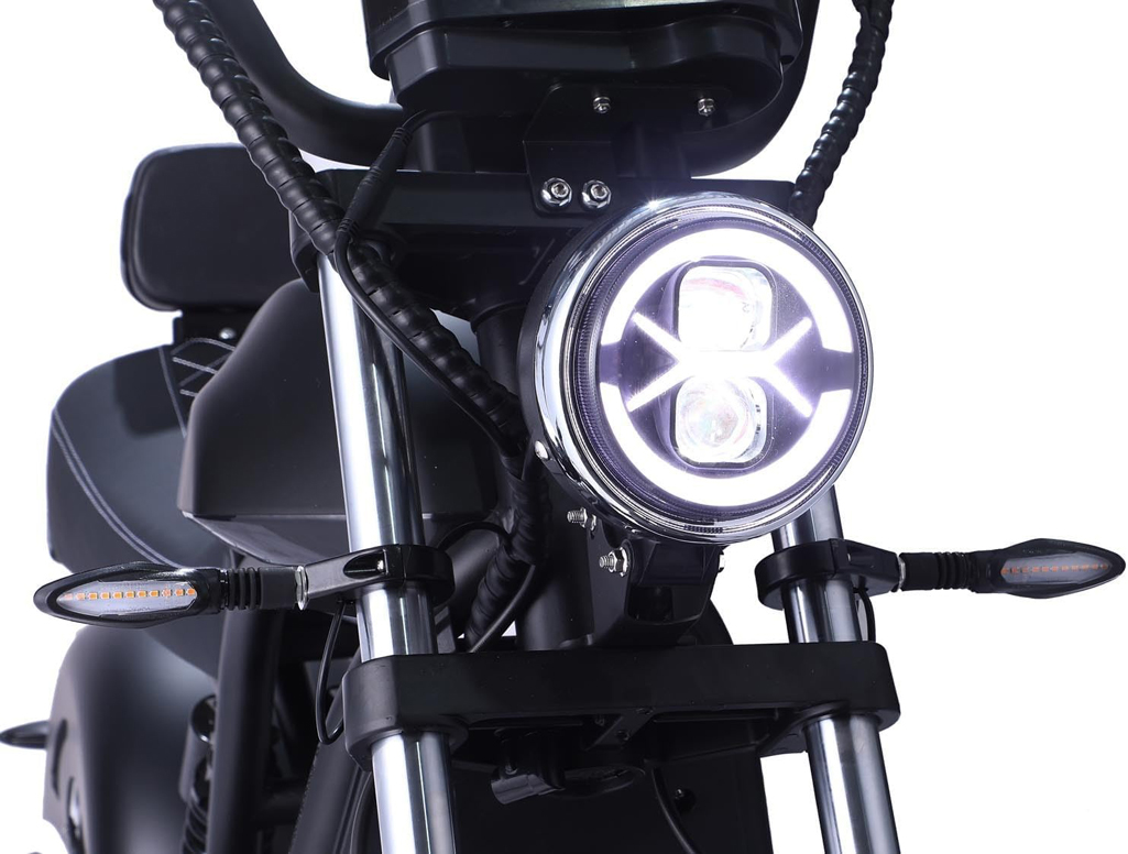 E-Chopper HL 6.0, Elektroroller, 45km/h, 3000 Watt, Lithium Akku – Bild 7