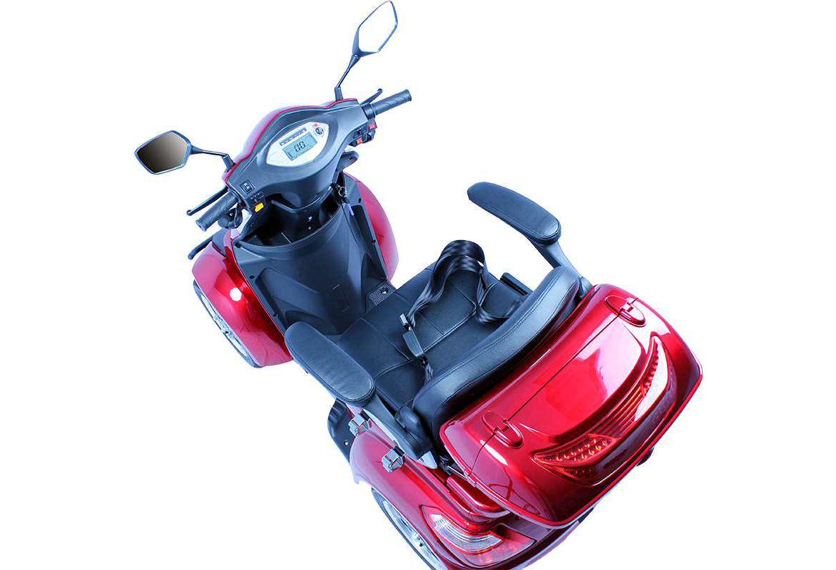 Elektromobil ECO ENGEL 532 Rot 1000 Watt Motor 4 Rad 25 km/h – Bild 8