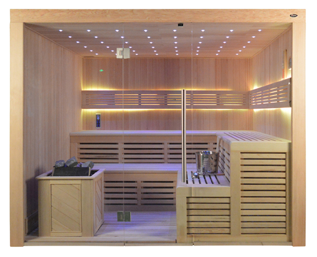 Sauna TS 4020-1 ADC Bio-Kombiofen, 200x180cm Designersauna – Bild 2