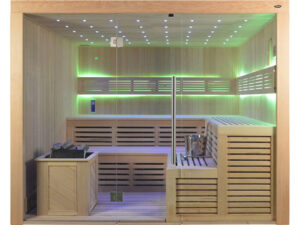 Sauna TS 4020-1 ADC Bio-Kombiofen, 200x180cm Designersauna