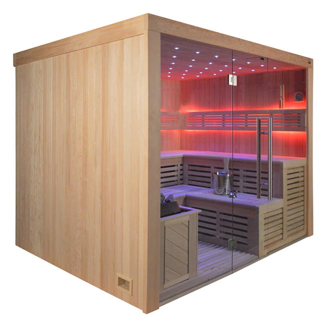 Sauna TS 4020-1 ADC Bio-Kombiofen, 200x180cm Designersauna – Bild 5