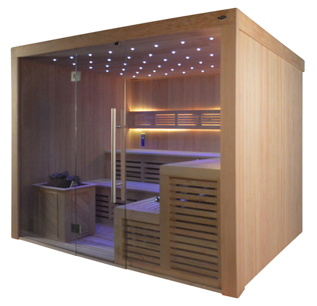 Sauna TS 4020-1 ADC Bio-Kombiofen, 200x180cm Designersauna – Bild 6