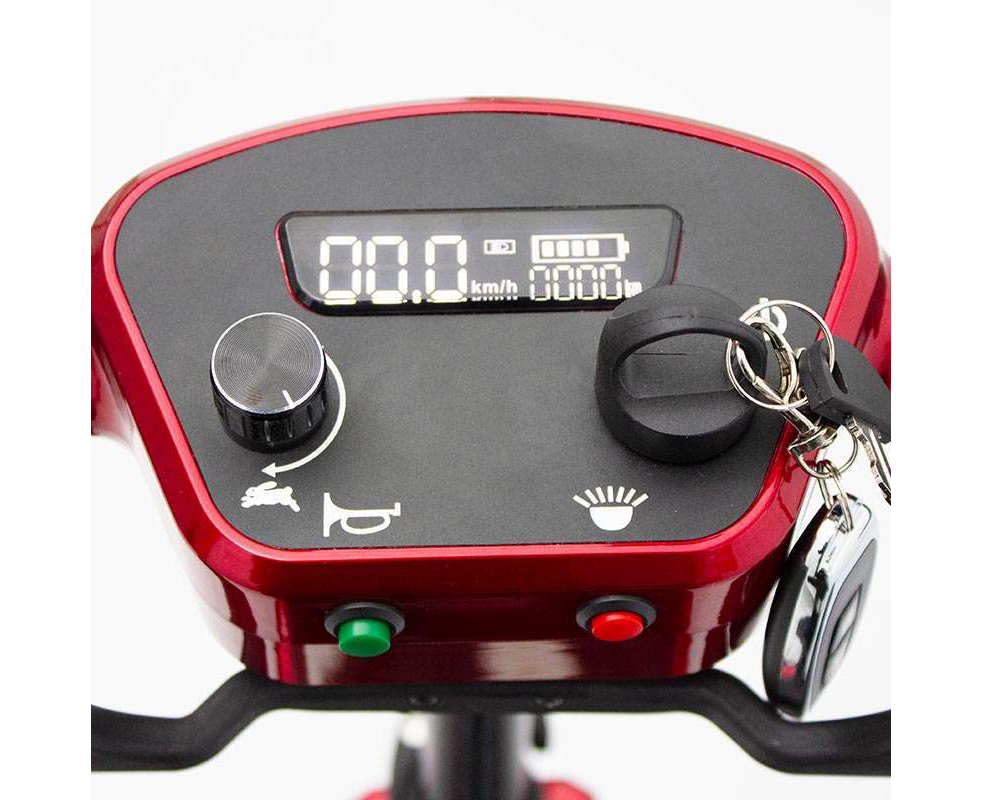 Elektromobil Eco Engel 406 Rot Klappbar 4 Rad, 6 km/h – Bild 4