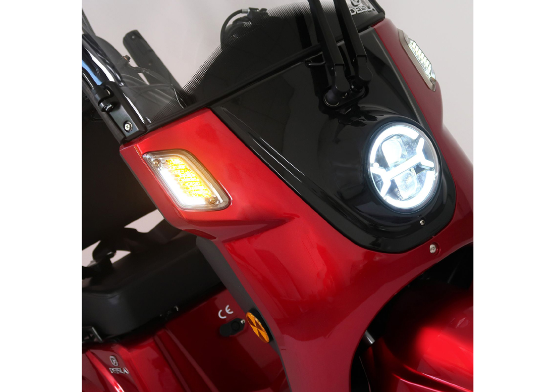 Rolektro Deisla DS4-25 Vierrad mit Dach und Wetterschutz, Lithium-Akku – Bild 7