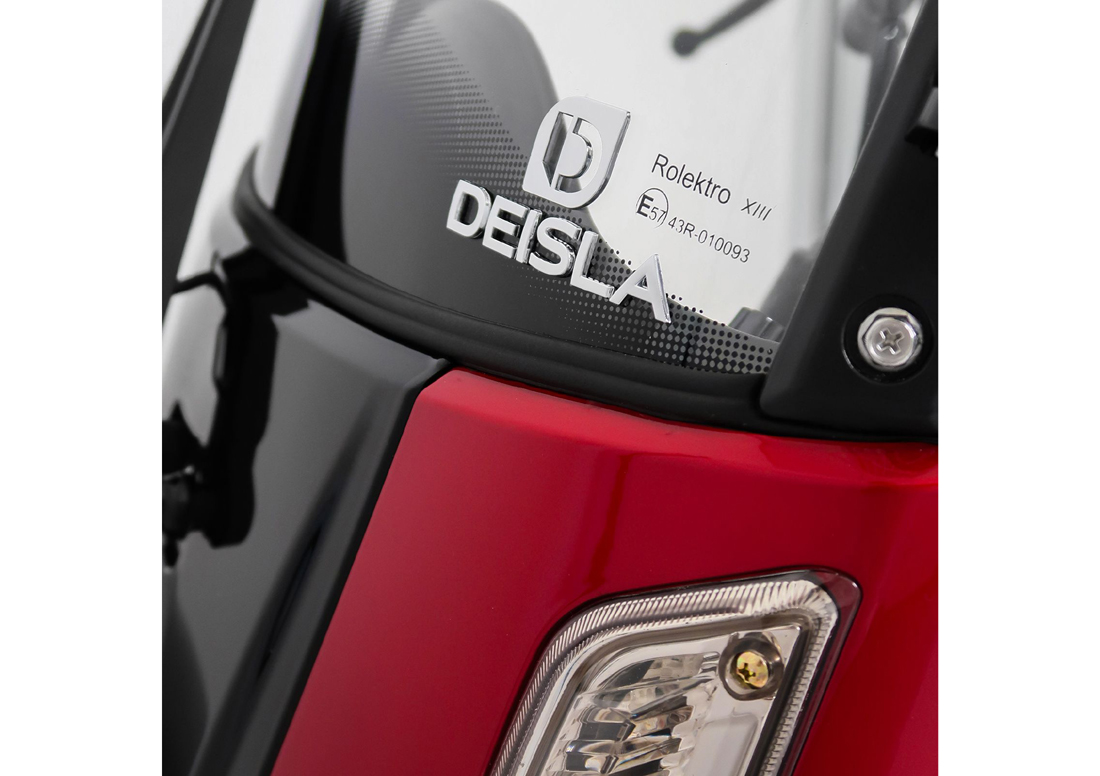 Rolektro Deisla DS4-25 Vierrad mit Dach und Wetterschutz, Lithium-Akku – Bild 8