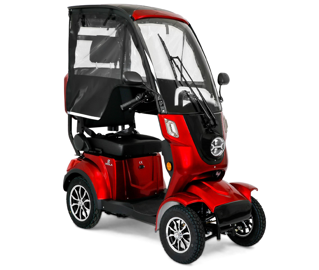 Rolektro Deisla DS4-25 Vierrad mit Dach und Wetterschutz, Lithium-Akku – Bild 2