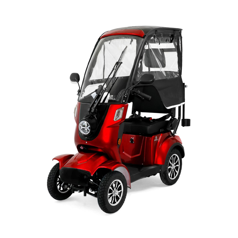 Rolektro Deisla DS4-25 Vierrad mit Dach und Wetterschutz, Lithium-Akku