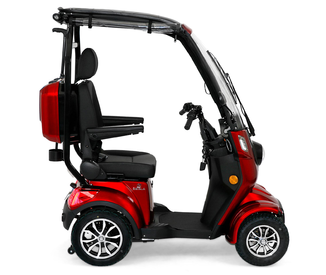 Rolektro Deisla DS4-25 Vierrad mit Dach und Wetterschutz, Lithium-Akku – Bild 4
