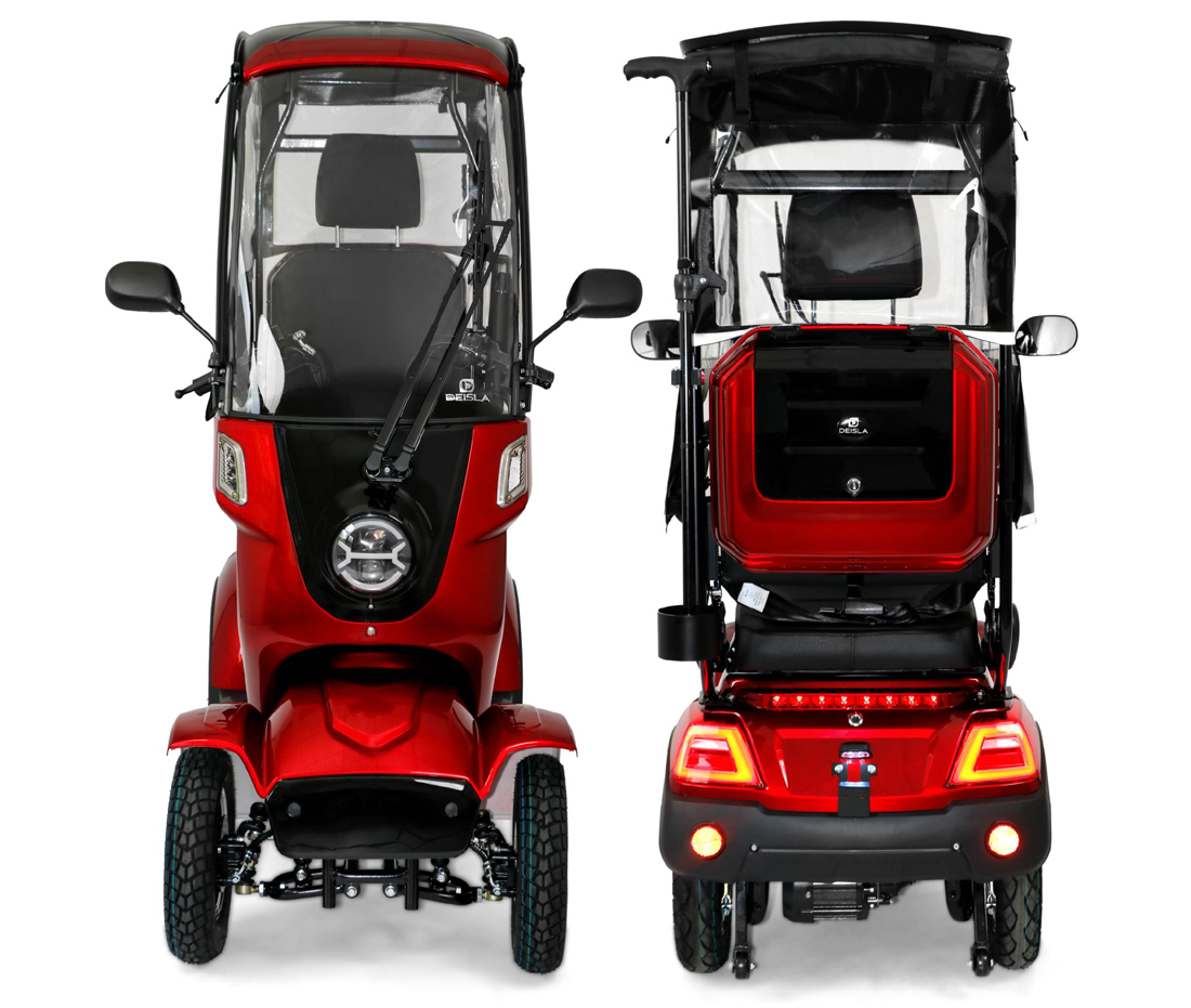 Rolektro Deisla DS4-25 Vierrad mit Dach und Wetterschutz, Lithium-Akku – Bild 6