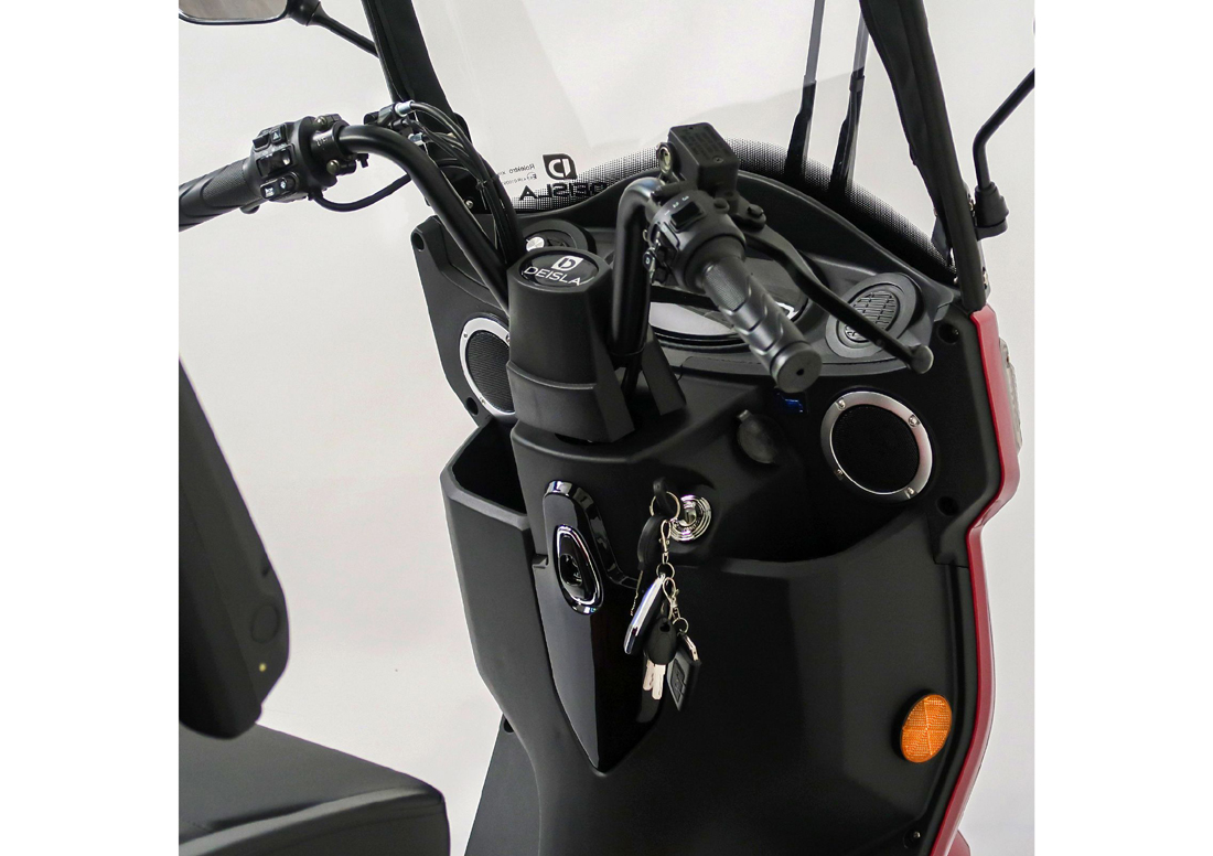 Rolektro Deisla DS4-25 Vierrad mit Dach und Wetterschutz, Lithium-Akku – Bild 11